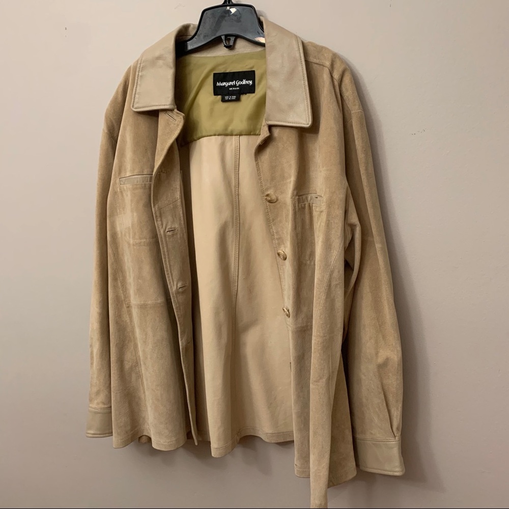 Vintage Margaret Godfrey suede tan jacket
